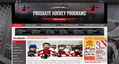 Desktop Screenshot of hockeyatproskate.com